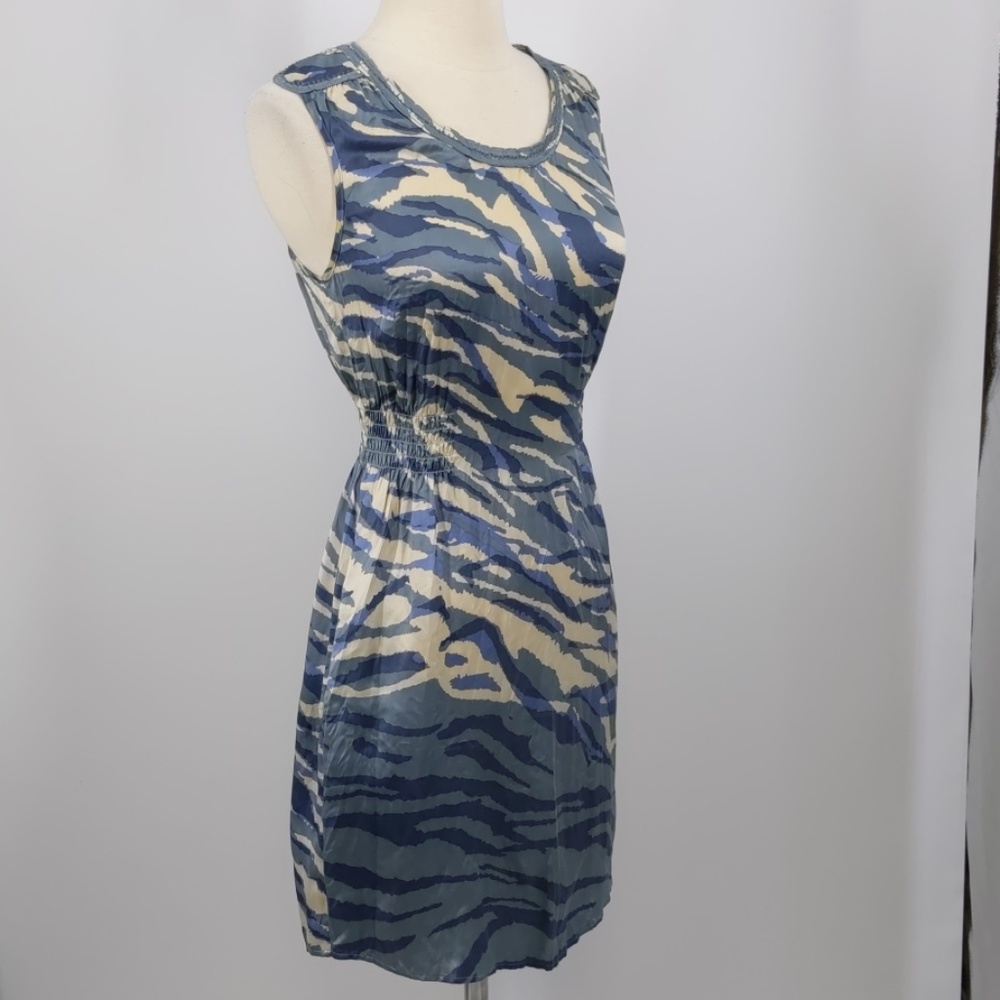 Banana Republic silk blue print dress-sz 0